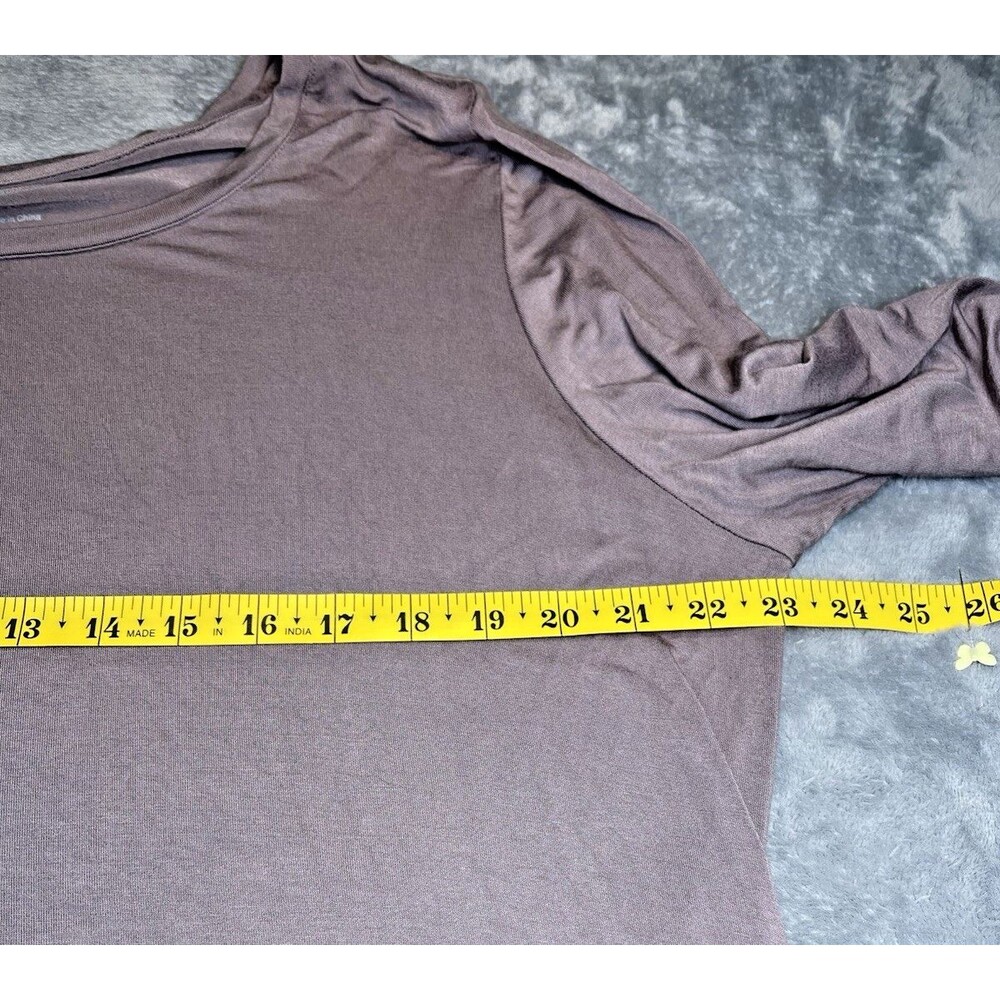 Lori Goldstein NEW! womens oversized long sleeve ruffle lightweight top XL - Picture 5 of 7